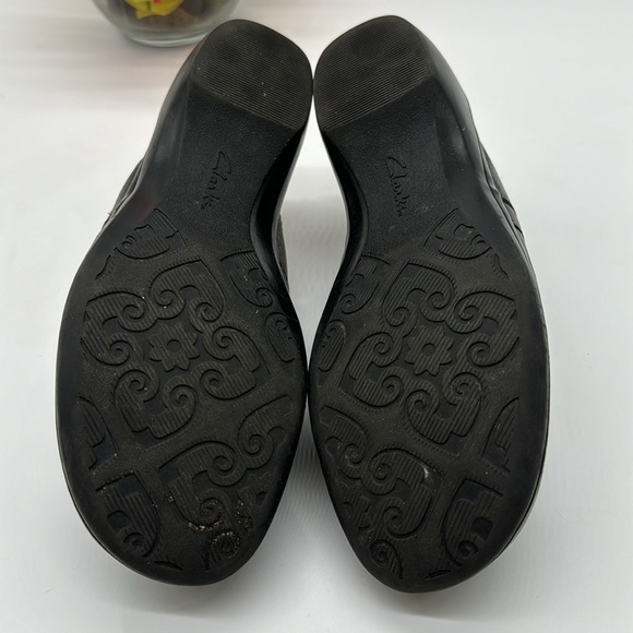 Clarks Chocolate Brown Pebble Leather Slip On  Mule Size 7 CM5905A - Picture 5 of 7